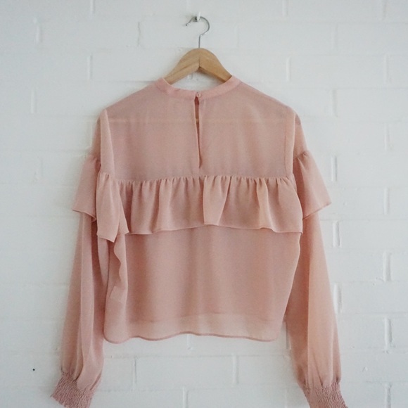 Blush Chiffon Top - Picture 5 of 6